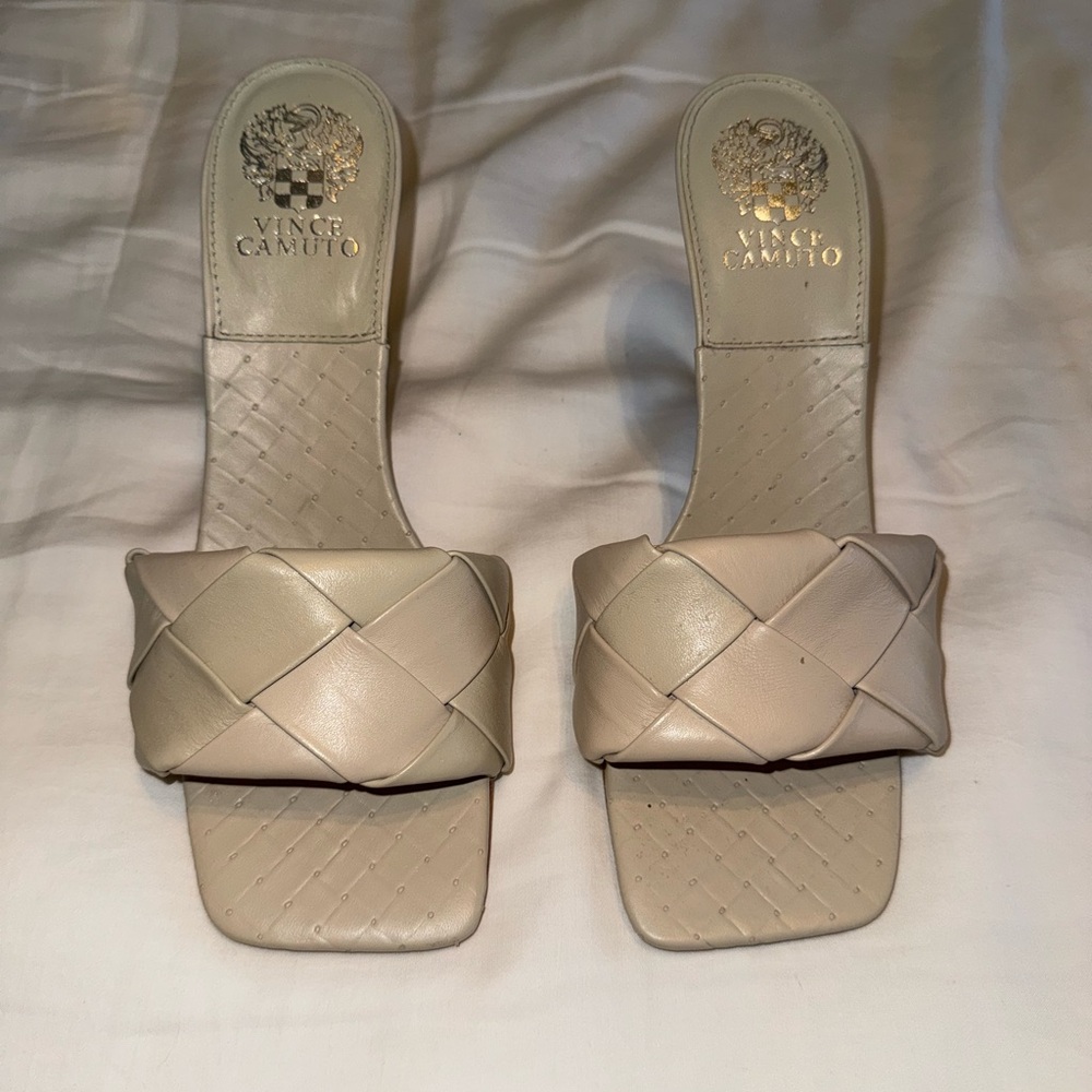 Nordstrom Vince Camuto Beige Woven Sandals